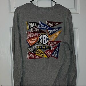 Gray Long Sleeve Shirt with SEC Logo